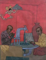 Hanuman - Diamond Polishers, 1996 (wc no papel)